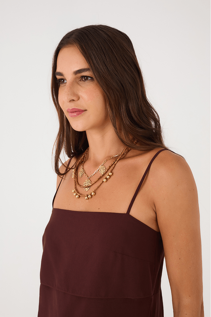 Blusa Pala Lastex Costas