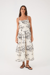 Vestido Midi Estampa Pé Na Areia