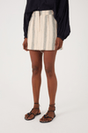 Short Saia Linho Listrado