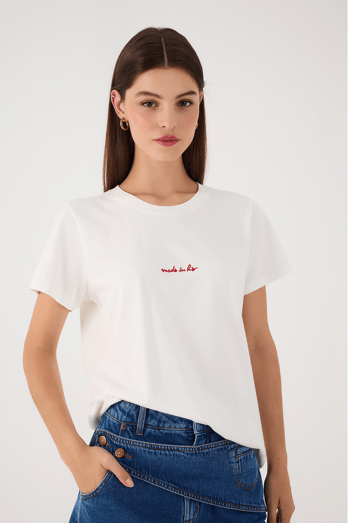 T-shirt Bordado Made In Rio