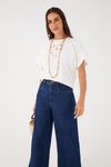 Blusa T-shirt Manga Franzida