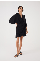 Vestido Curto Cachequer Manga Kimono