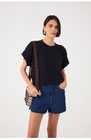 Blusa T-shirt Manga Franzida
