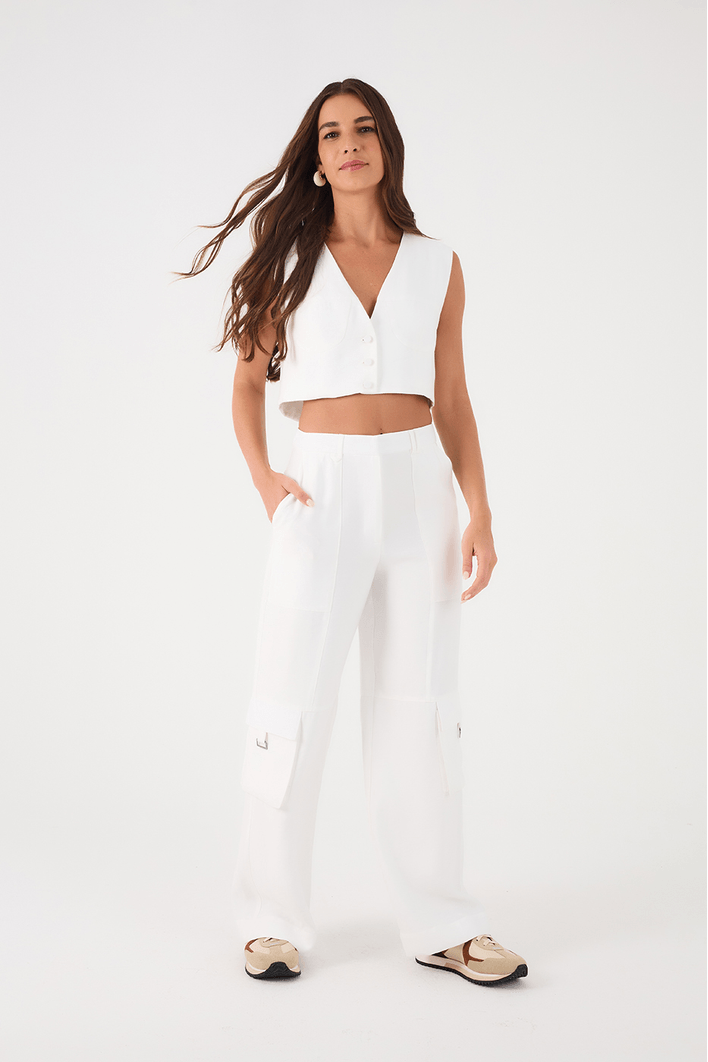Calça Bolsos Laterais