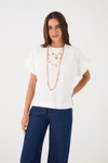 Blusa T-shirt Manga Franzida