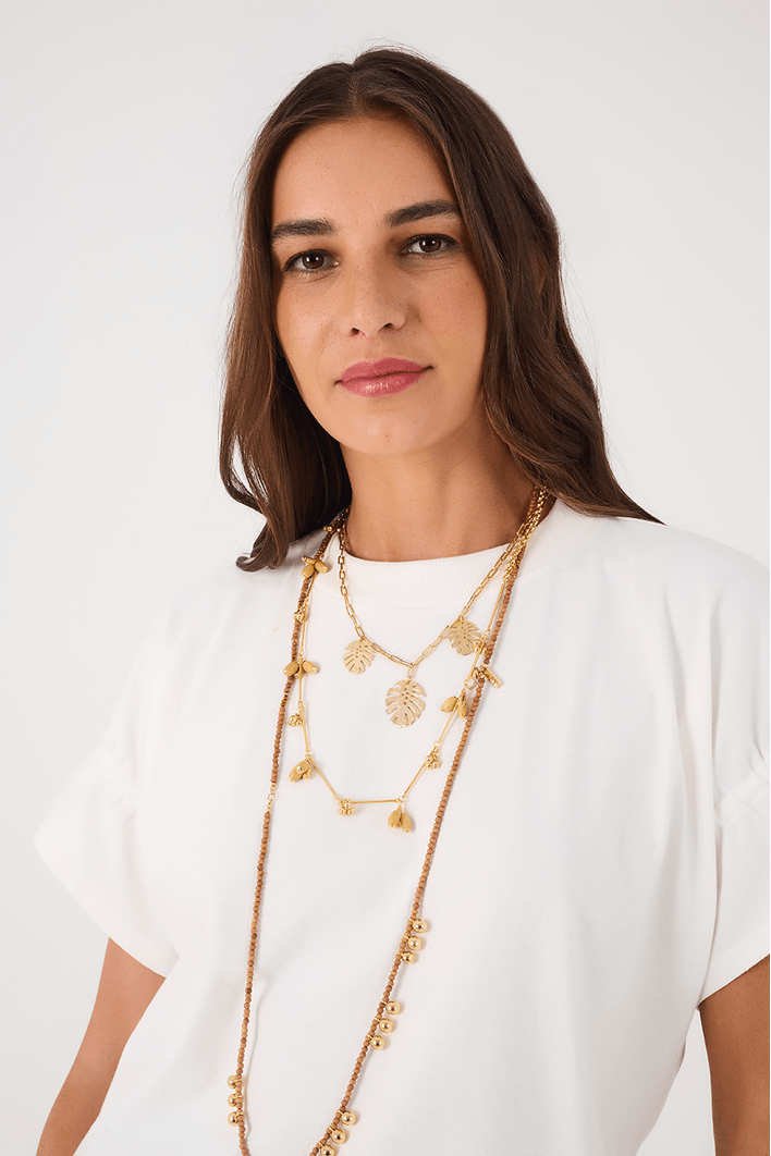 Blusa T-shirt Manga Franzida