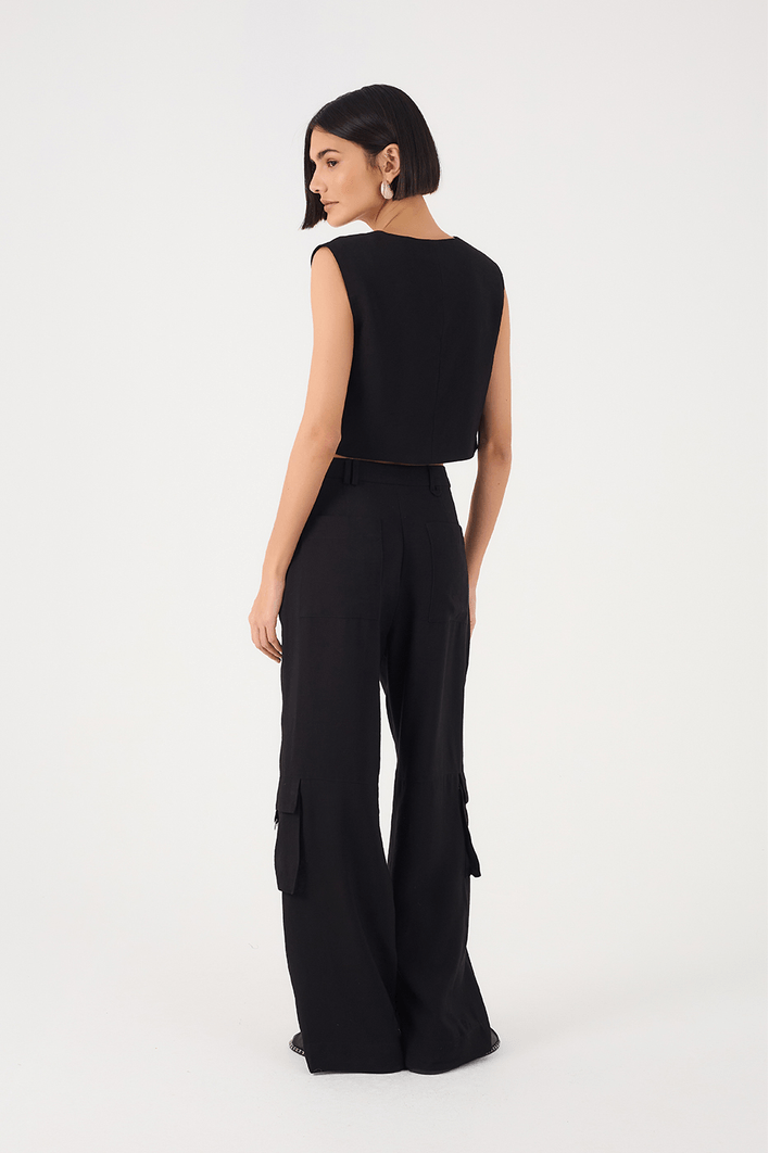 Calça Bolsos Laterais