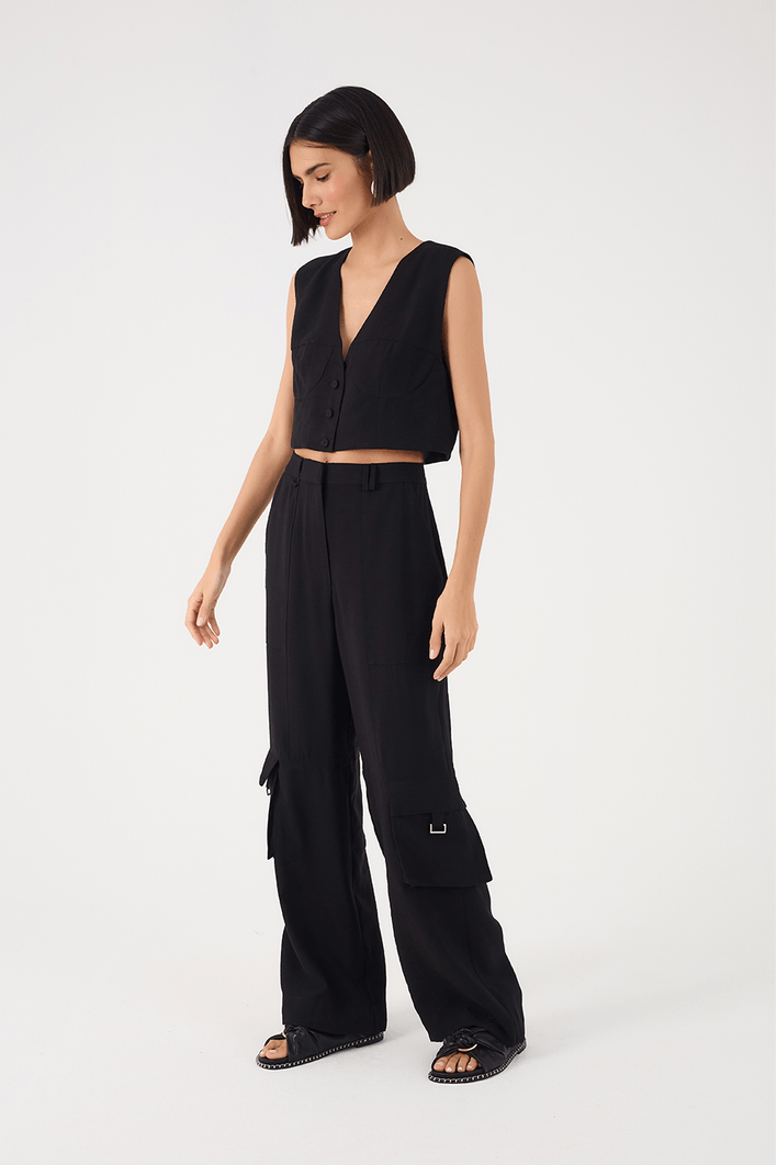 Calça Bolsos Laterais