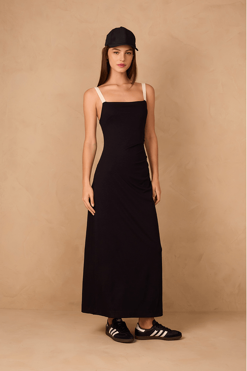 Vestido Cropped Franzido Lateral