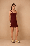 Vestido Curto Linho Recortes