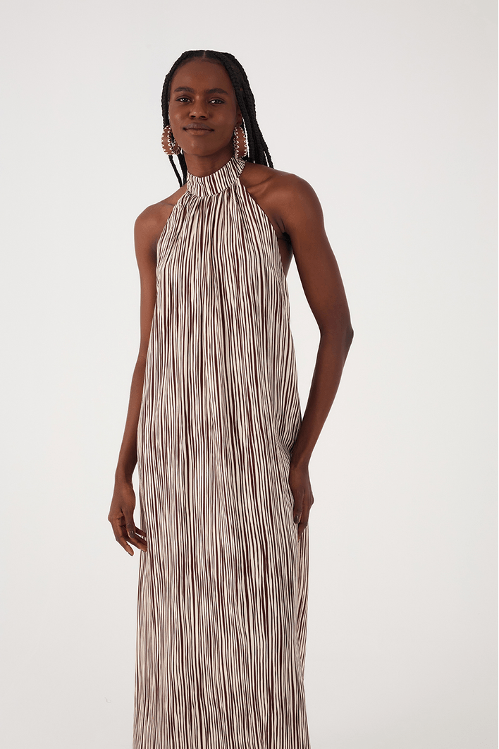 Vestido Cropped Cambraia Estampa Leme