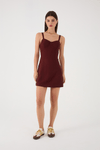 Vestido Curto Linho Recortes