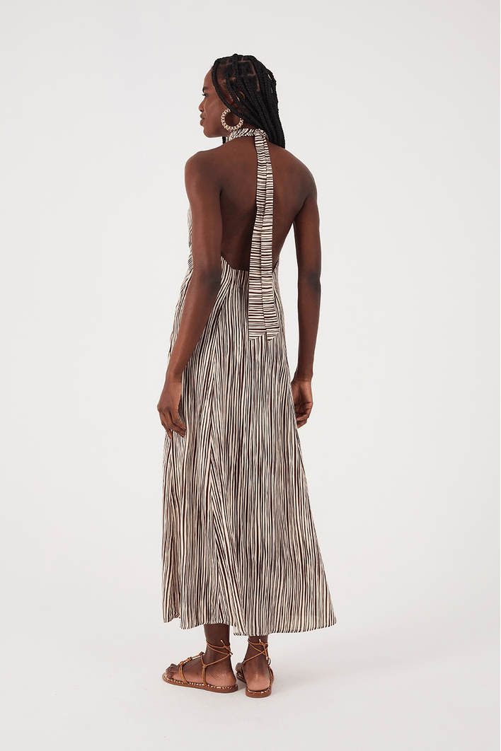 Vestido Cropped Cambraia Estampa Leme