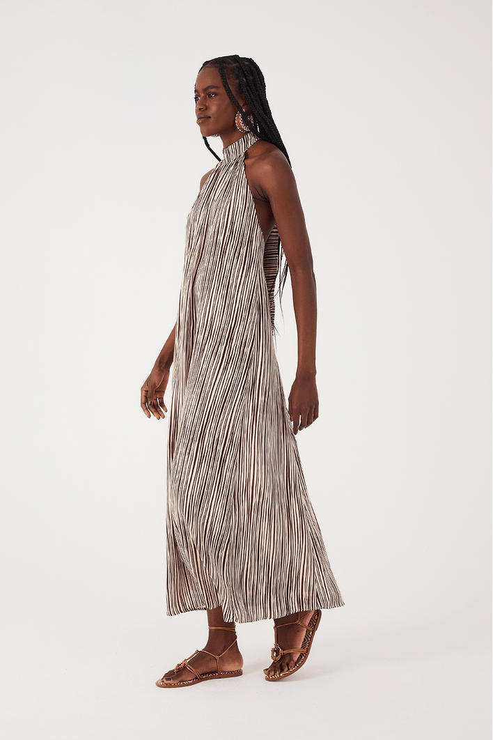 Vestido Cropped Cambraia Estampa Leme