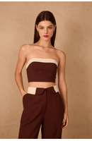 Top Cropped Linho
