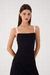Vestido Cropped Franzido Lateral