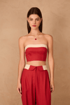 Top Cropped Linho