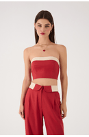 Top Cropped Linho