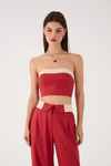 Top Cropped Linho