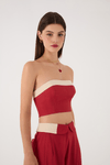 Top Cropped Linho