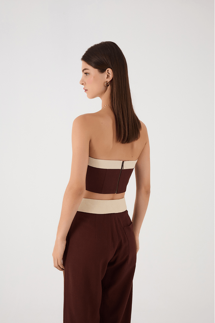 Top Cropped Linho