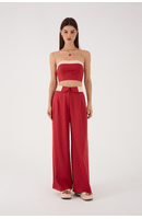 Calça Linho Cós Dobrado
