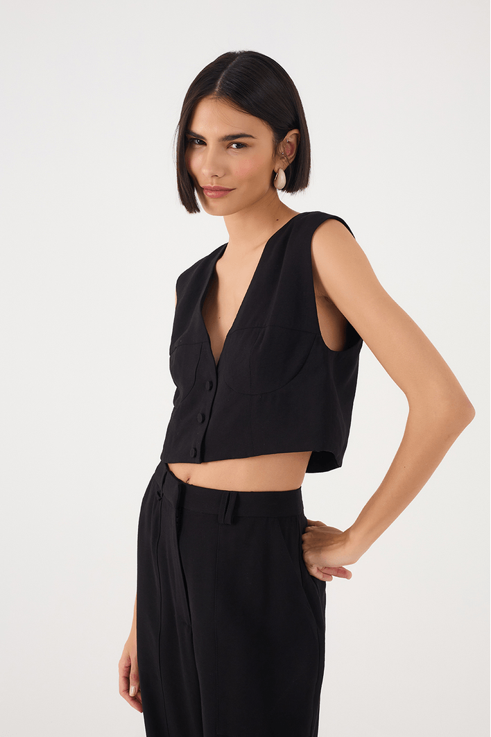 Colete Recorte Busto