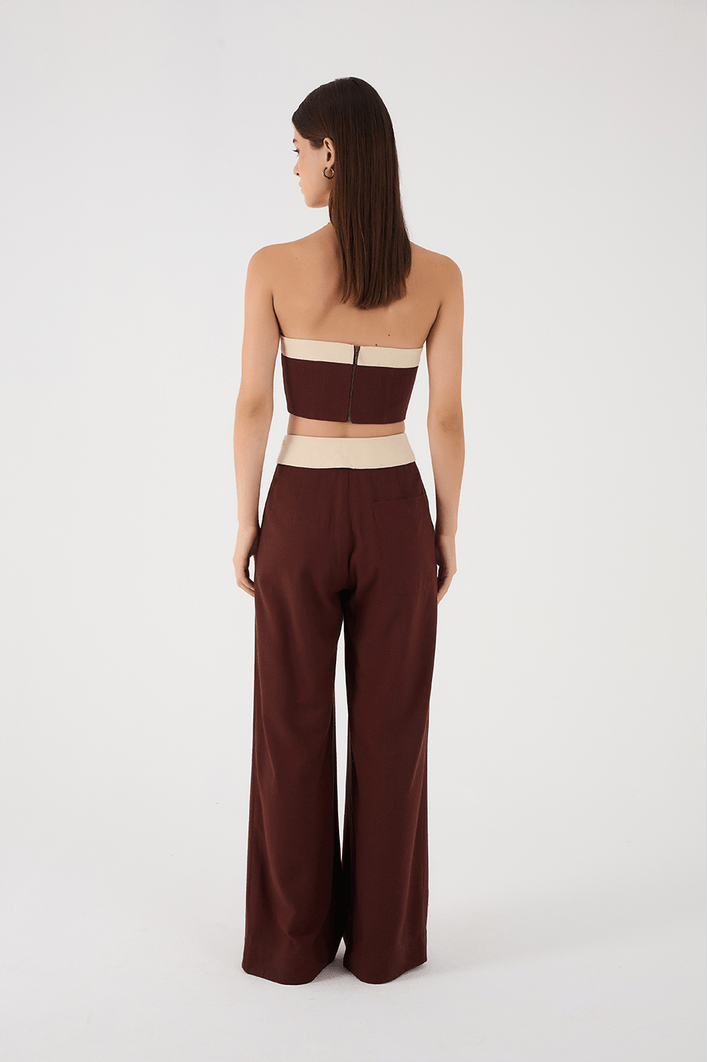 Calça Linho Cós Dobrado