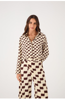 Camisa Crepe Estampa Bossa Nova