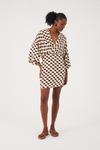 Vestido Crepe Estampa Bossa Nova