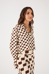 Camisa Crepe Estampa Bossa Nova