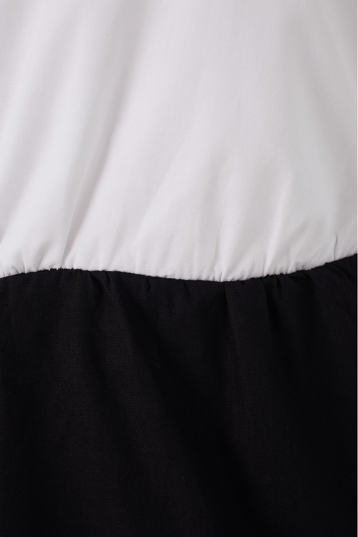 Blusa Algodão Bicolor Manga Raglan