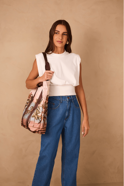 Blusa Malha Com Rib