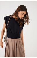 Blusa Malha Com Rib