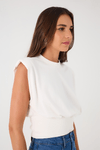 Blusa Malha Com Rib