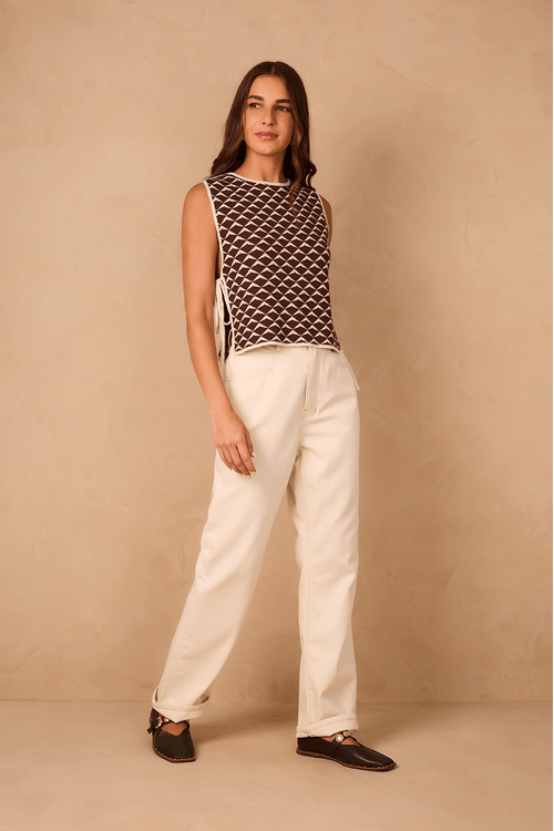 Calça Sarja Basic Pespontos