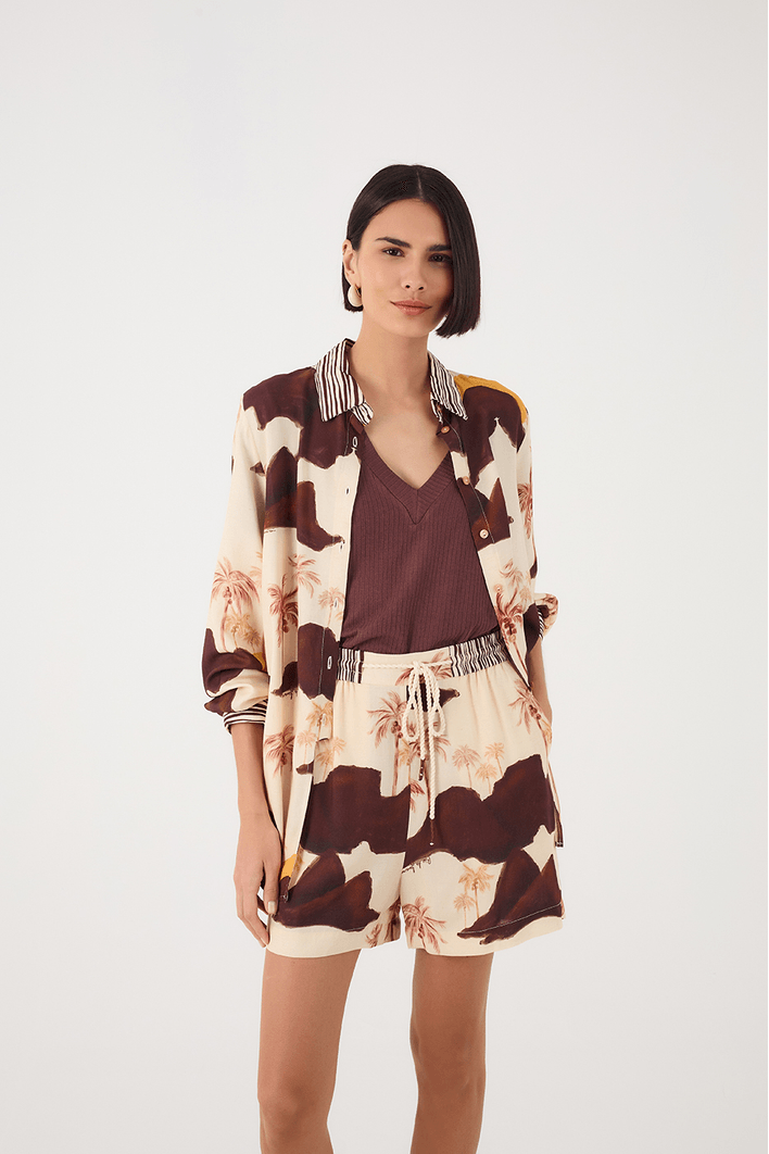 T-shirt Básica Decote V