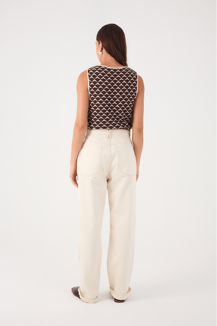 Calça Sarja Basic Pespontos