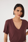 T-shirt Básica Decote V