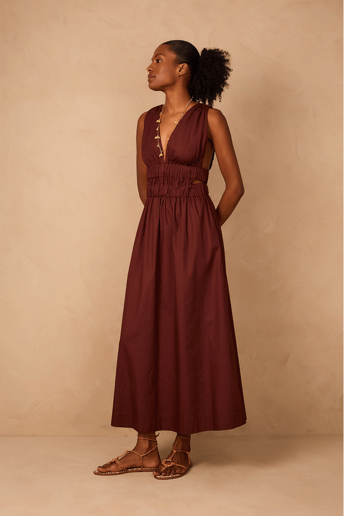 Vestido Cropped Algodão Alça Elástico