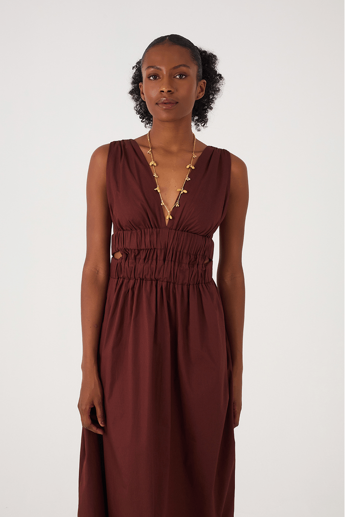 Vestido Cropped Algodão Alça Elástico