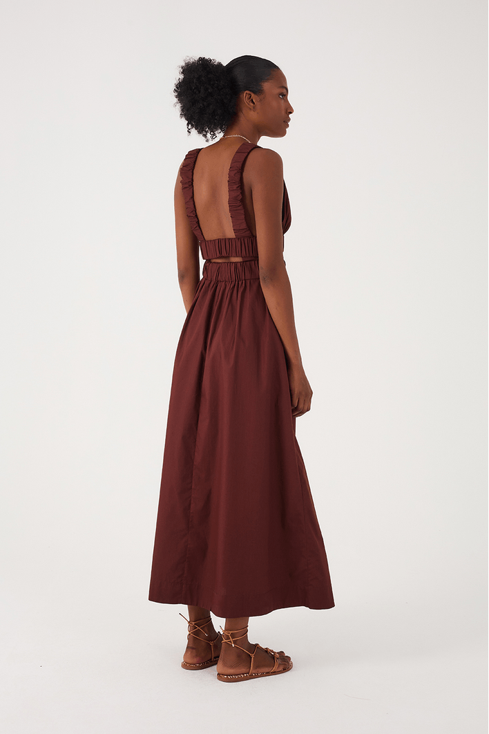 Vestido Cropped Algodão Alça Elástico