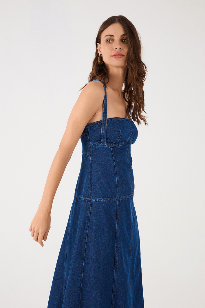 Vestido Jeans Maré Cheia