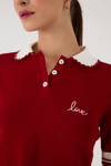 Polo Tricot Bordada