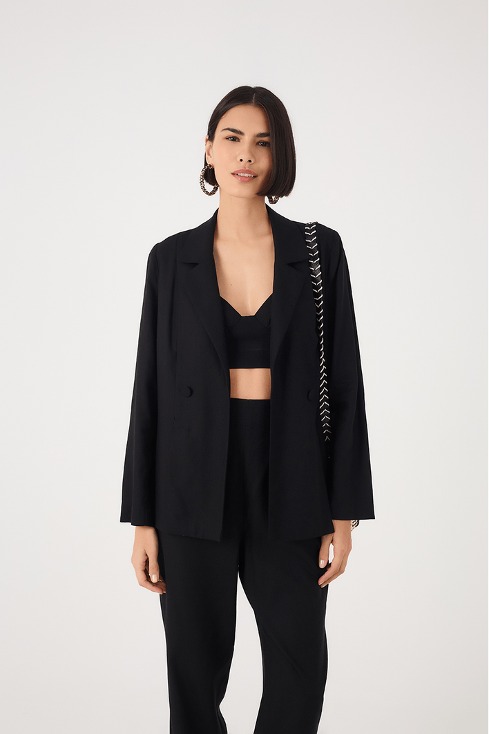 Blazer Linho Fendas