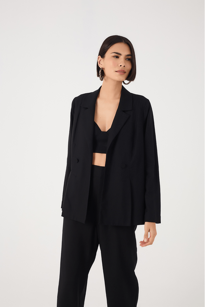 Blazer Linho Fendas