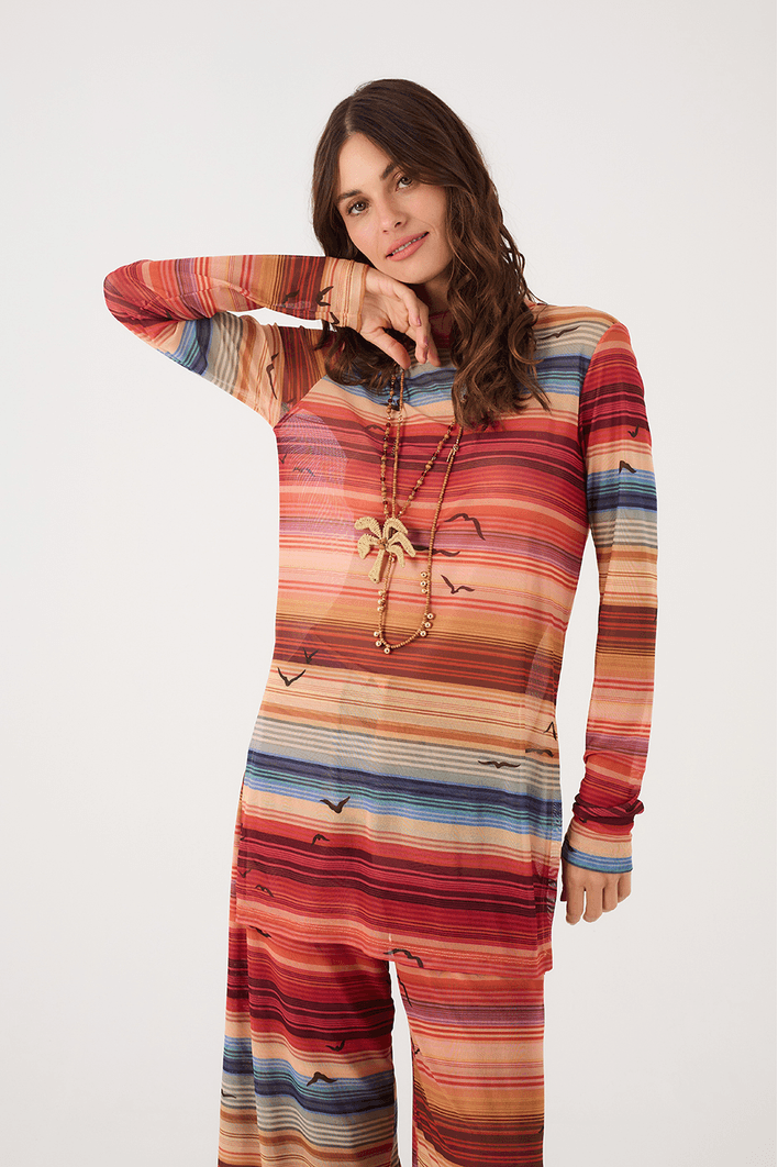 Conjunto Tule Estampa Arpoador