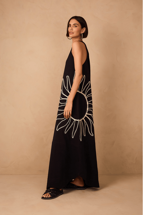 Vestido Regata Com Bordado