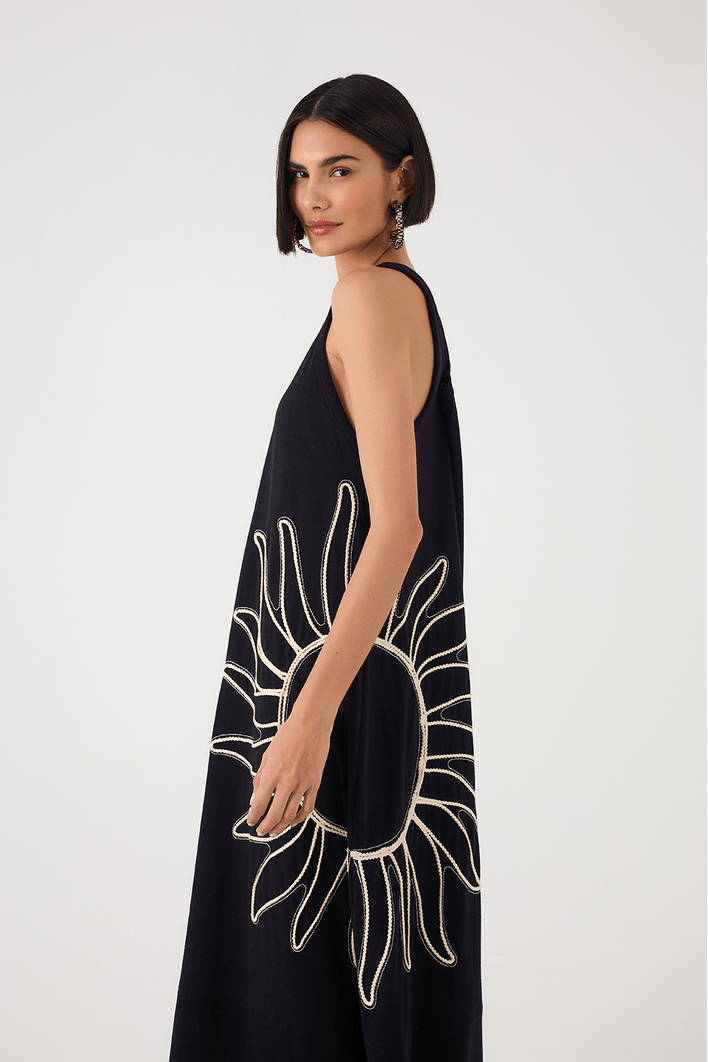 Vestido Regata Com Bordado