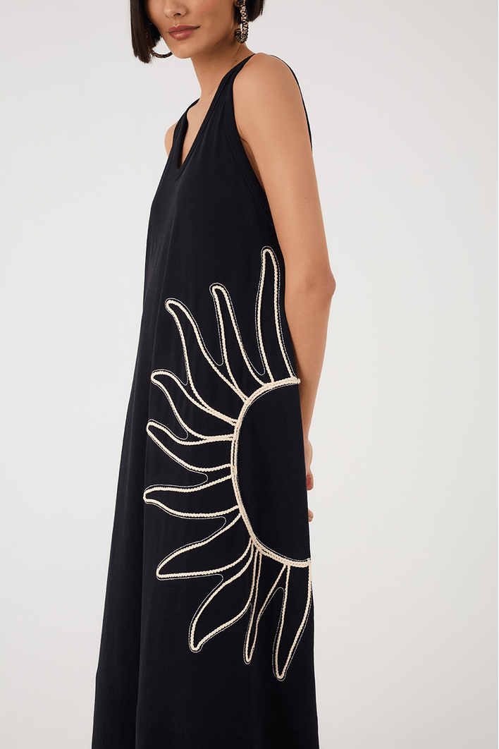Vestido Regata Com Bordado